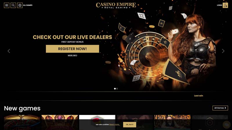 casino-empire lobby screenshot