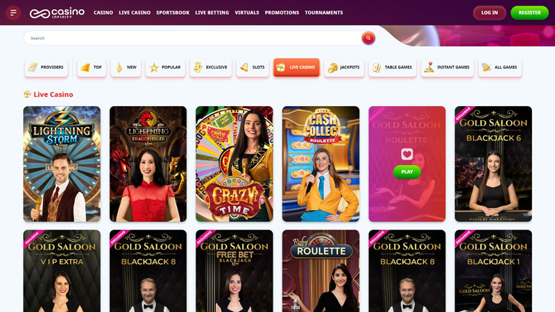 casino-infinity live screenshot