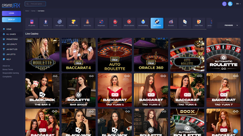casino-jax live screenshot
