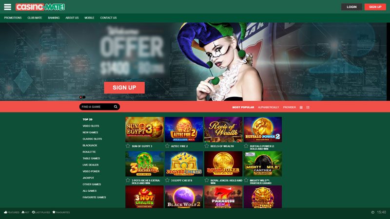 Thumbnail casino-mate lobby
