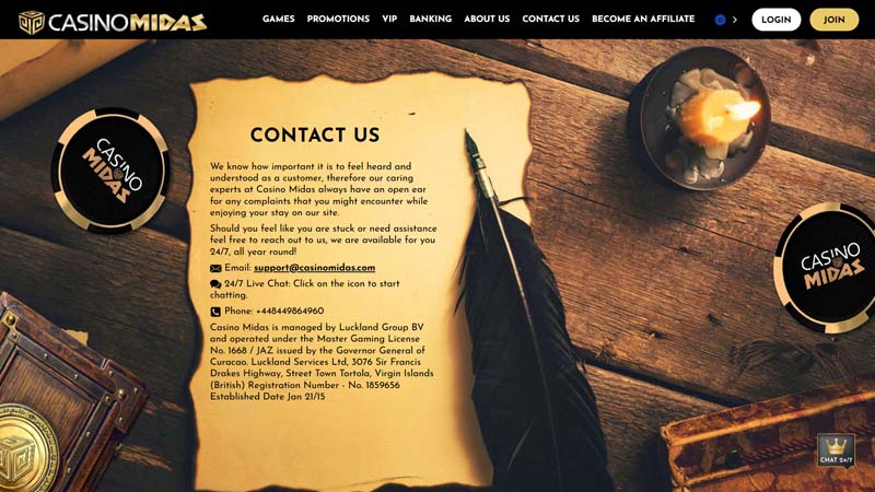 Thumbnail casino-midas support