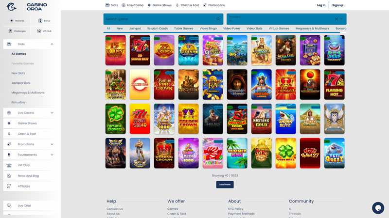 casino-orca slots screenshot