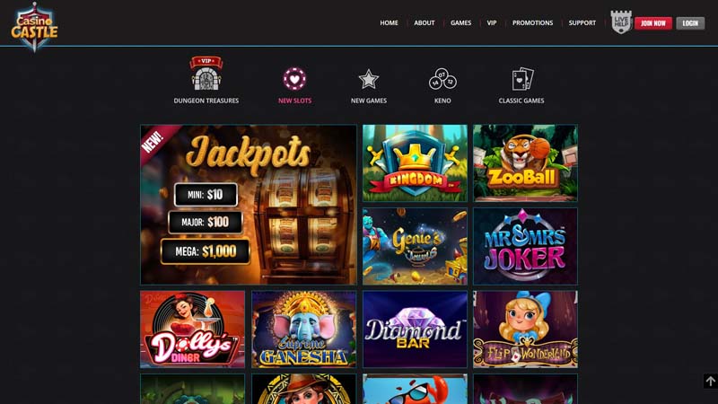 casinocastle slots screenshot