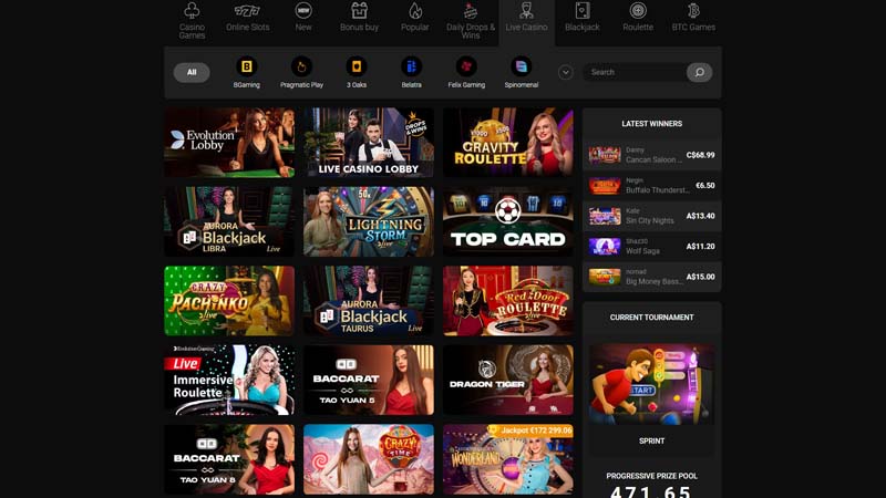 casinochan live screenshot