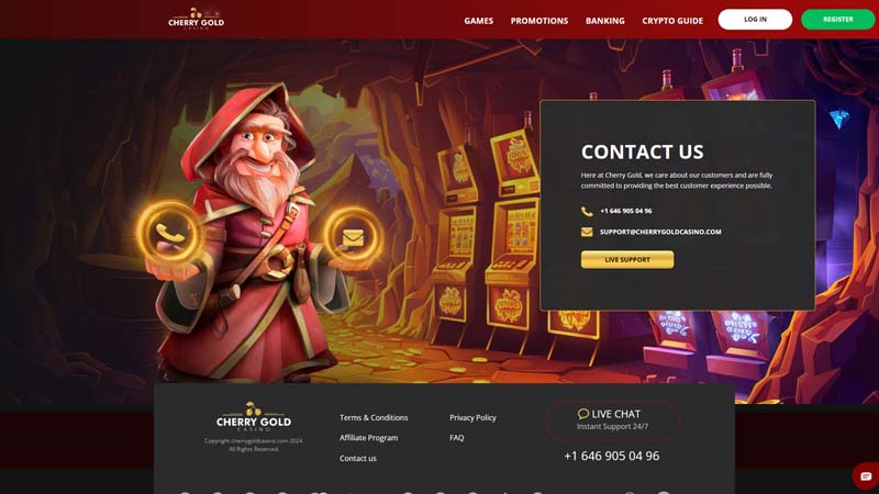 cherry-gold-casino support screenshot