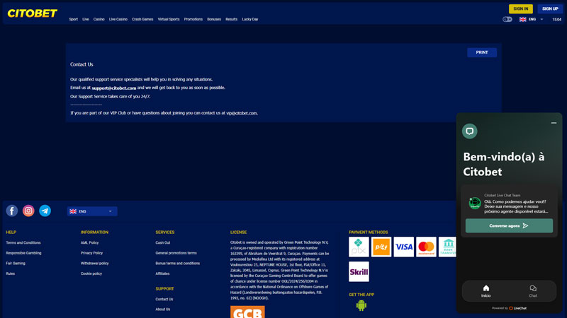 Thumbnail citobet support