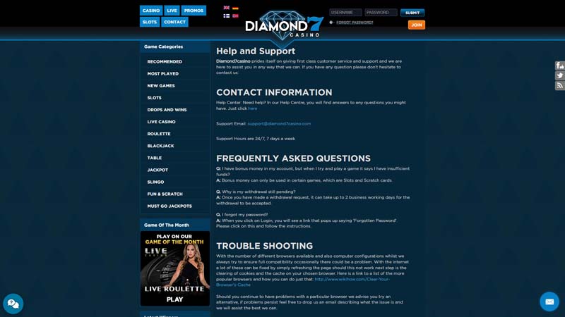 Thumbnail diamond7-casino support