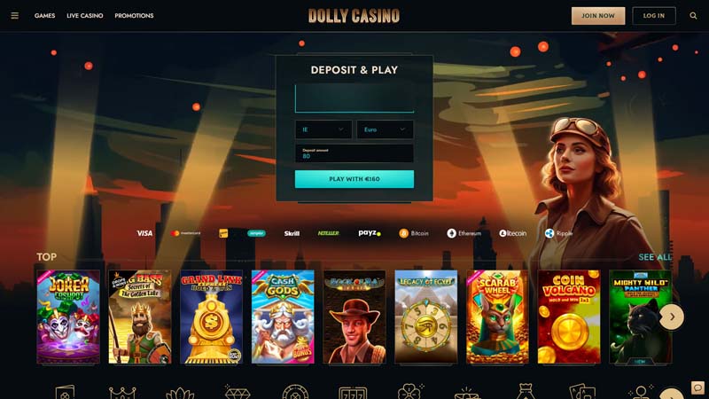 Thumbnail dollycasino lobby