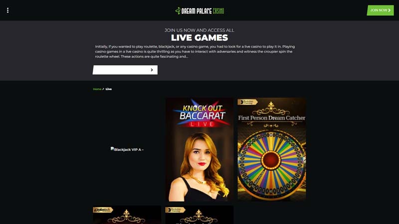 dream-palace-casino live screenshot