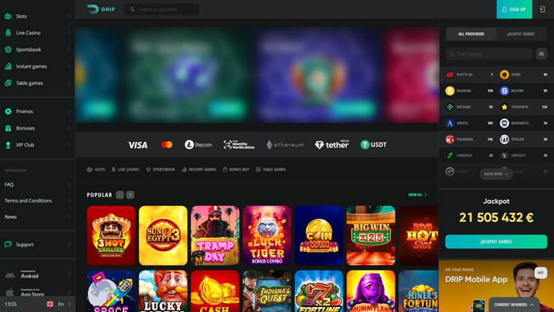 Thumbnail drip lobby