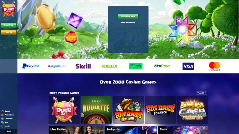 Thumbnail duelz-casino lobby