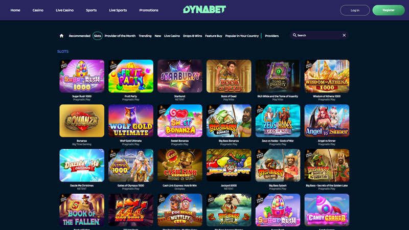 dynabet slots screenshot