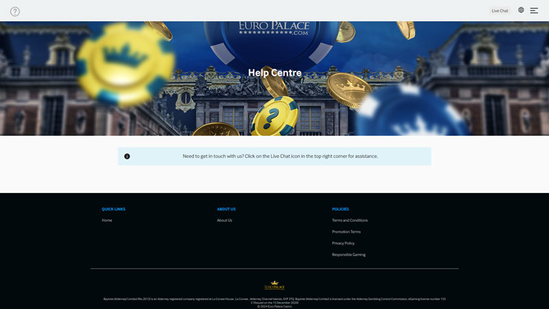 Thumbnail euro-palace-casino support