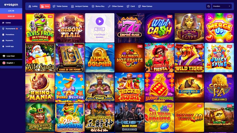 Thumbnail evospin slots