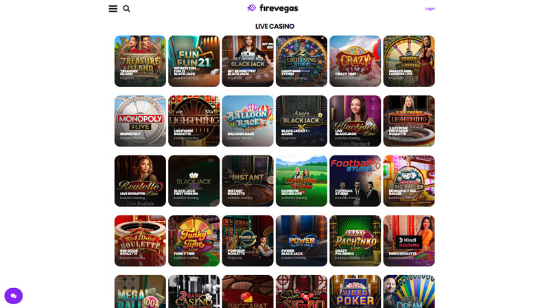 Thumbnail firevegas live