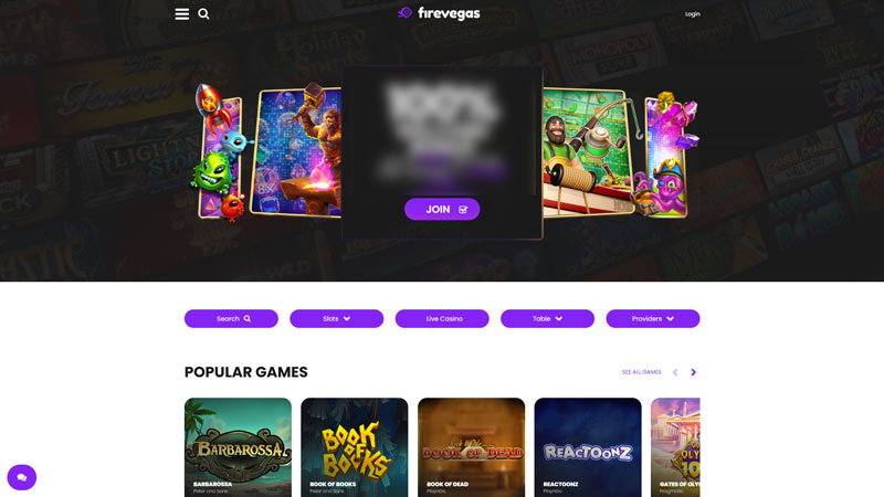 Thumbnail firevegas lobby