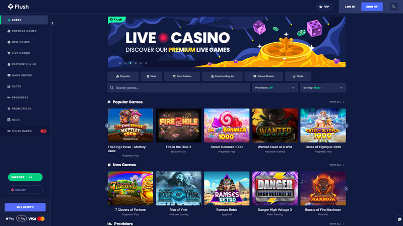 flush lobby screenshot