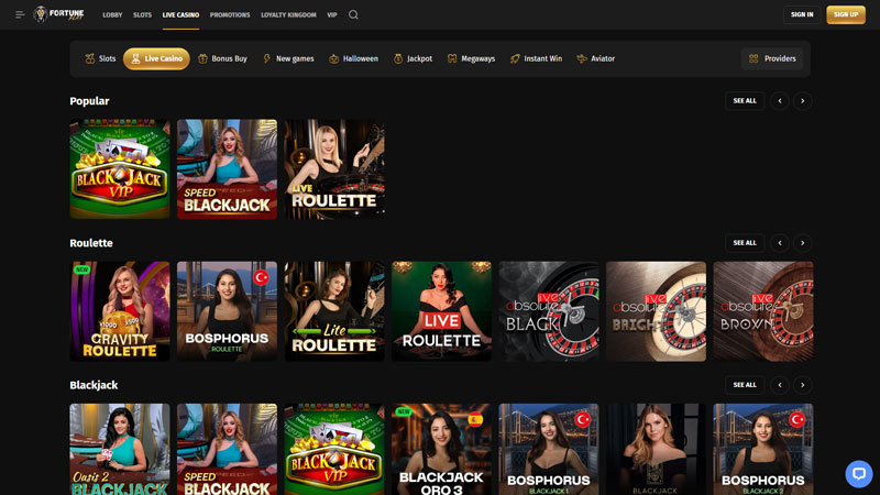 fortuneplay live screenshot