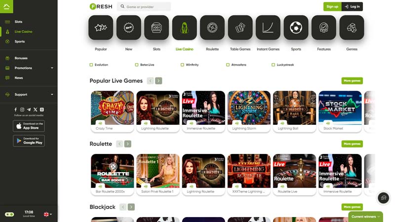 Thumbnail fresh-casino live