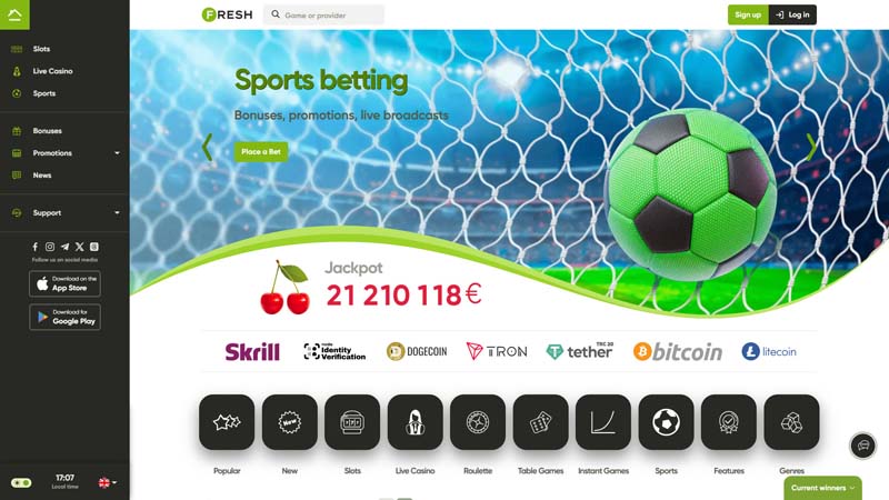 Thumbnail fresh-casino lobby