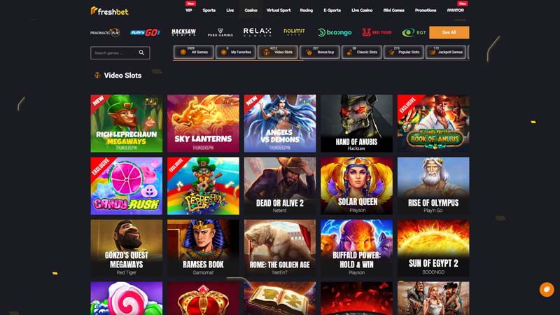 freshbet slots screenshot