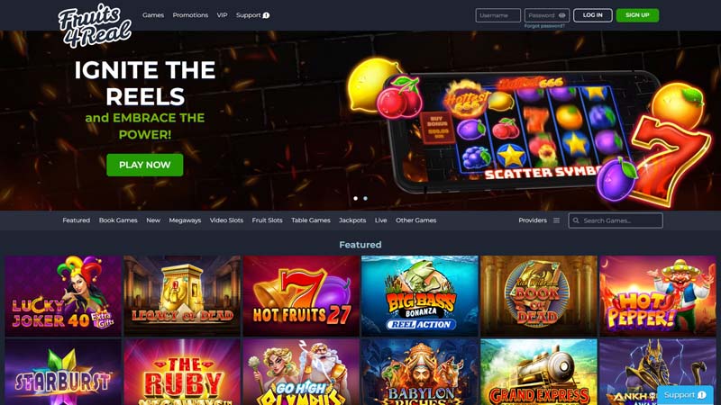 fruits4real lobby screenshot