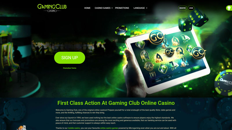 gaming-club-casino lobby screenshot