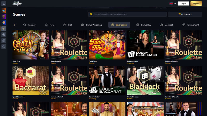 gangsta-casino live screenshot