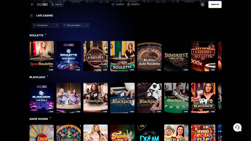 Thumbnail gizbo live