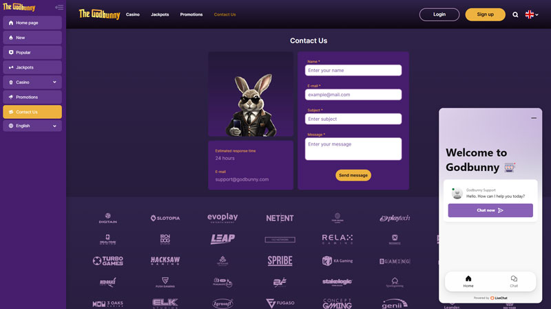 godbunny support screenshot