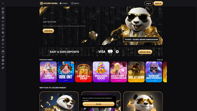 golden-panda lobby screenshot