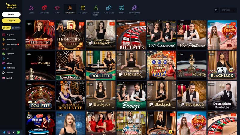 golden-star-casino live screenshot