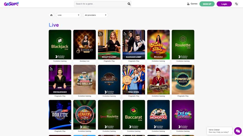 goslot live screenshot