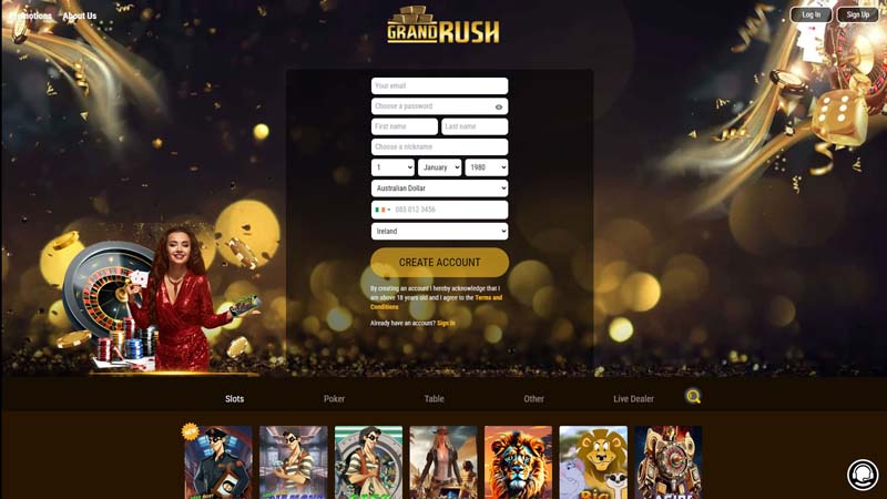 grand-rush lobby screenshot