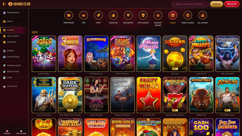 grandclub slots screenshot