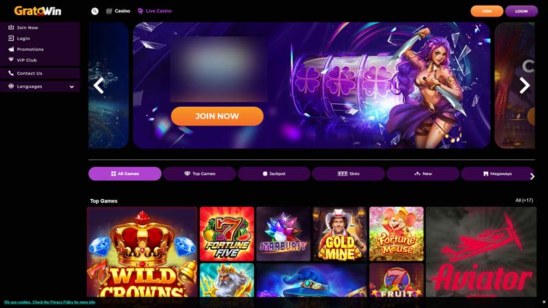 Thumbnail gratowin-casino lobby