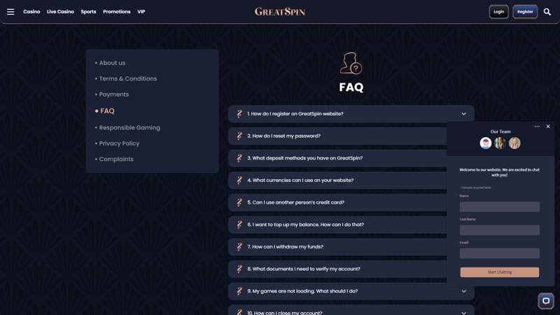 Thumbnail greatspin support