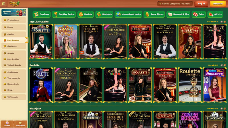 Thumbnail greenluck live