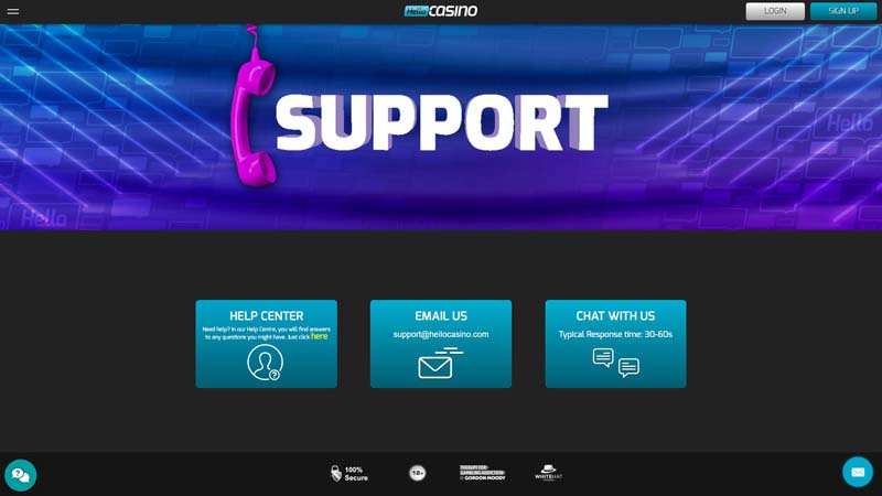 Thumbnail hello-casino support