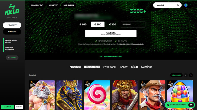 hillo-casino lobby screenshot