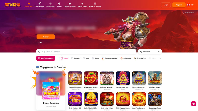 hit-n-spin lobby screenshot