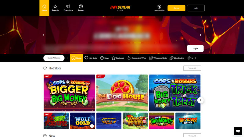 Thumbnail hot-streak lobby