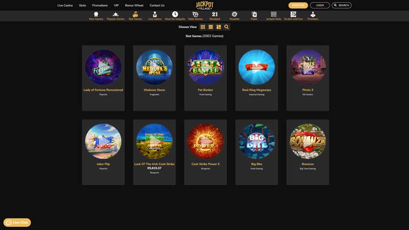 jackpot-village-casino slots screenshot