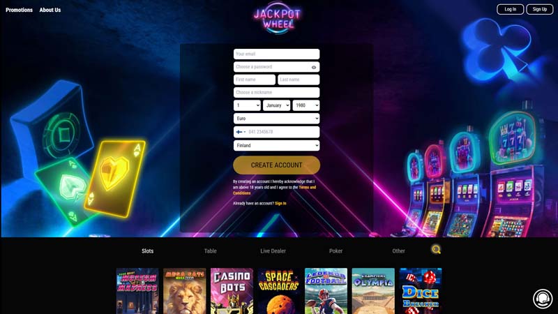 Thumbnail jackpot-wheel-casino lobby