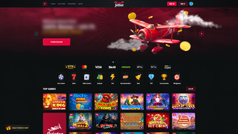 Thumbnail jettbet lobby