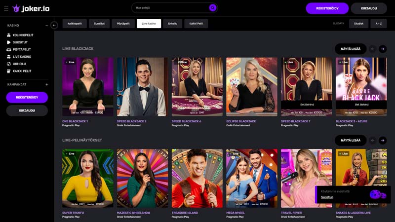 joker-io live screenshot