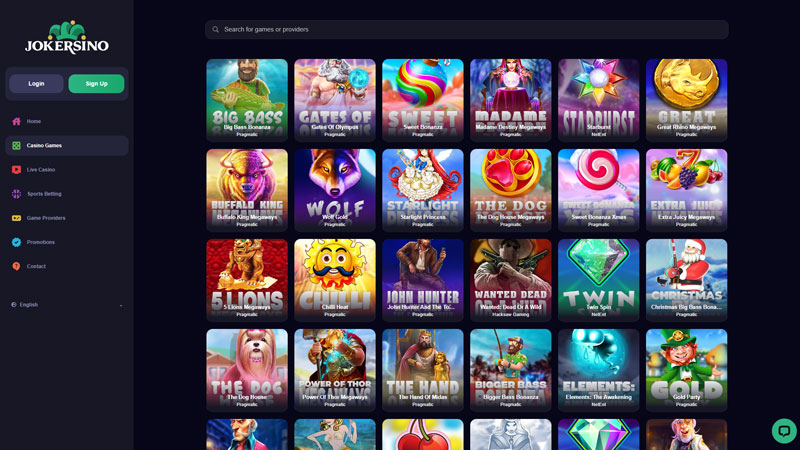 jokersino slots screenshot