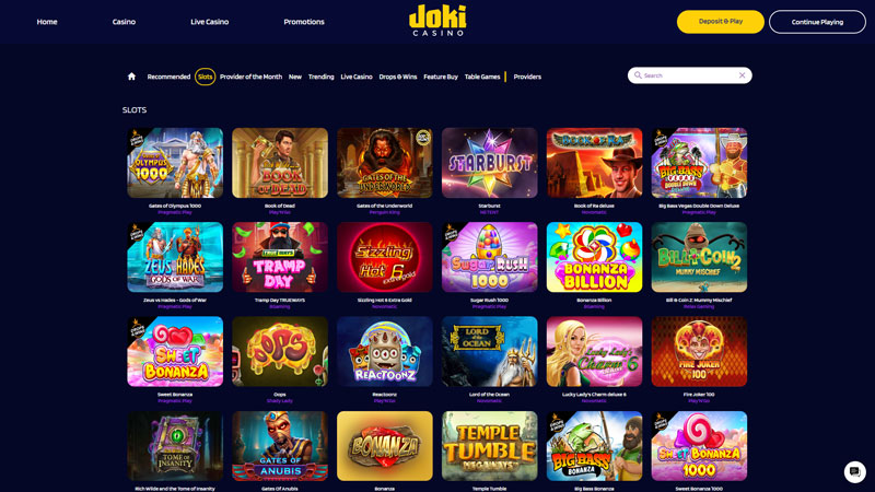 jokicasino slots screenshot