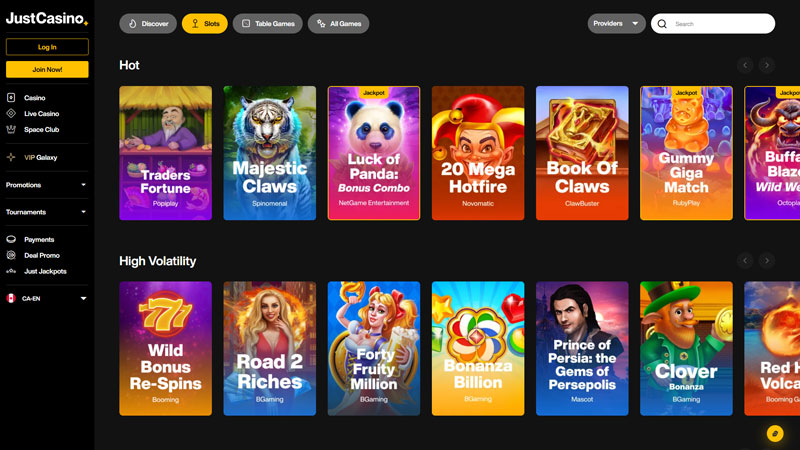 Thumbnail justcasino slots