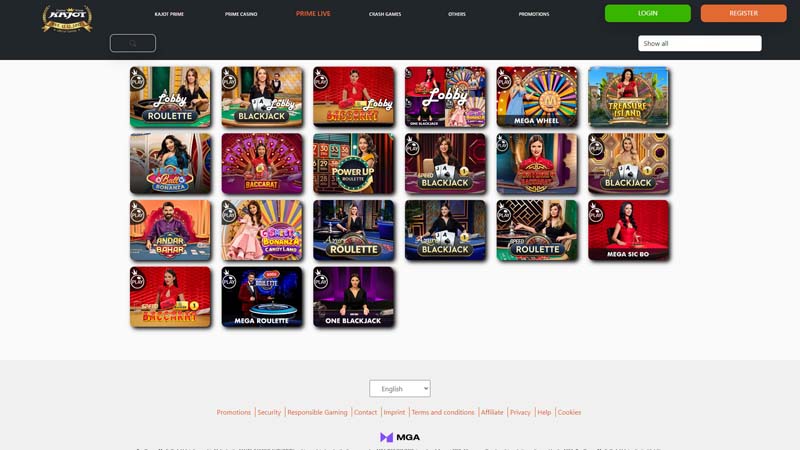 kajot live screenshot